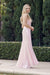 Prom Dresses Long Formal Fitted Metallic Prom Dress Ice Pink