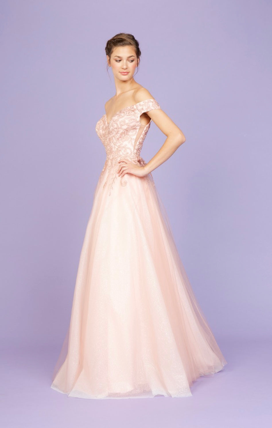 Prom Dresses Long A Line Formal Prom Dress Eureka Fashion 9191 Dusty Rose