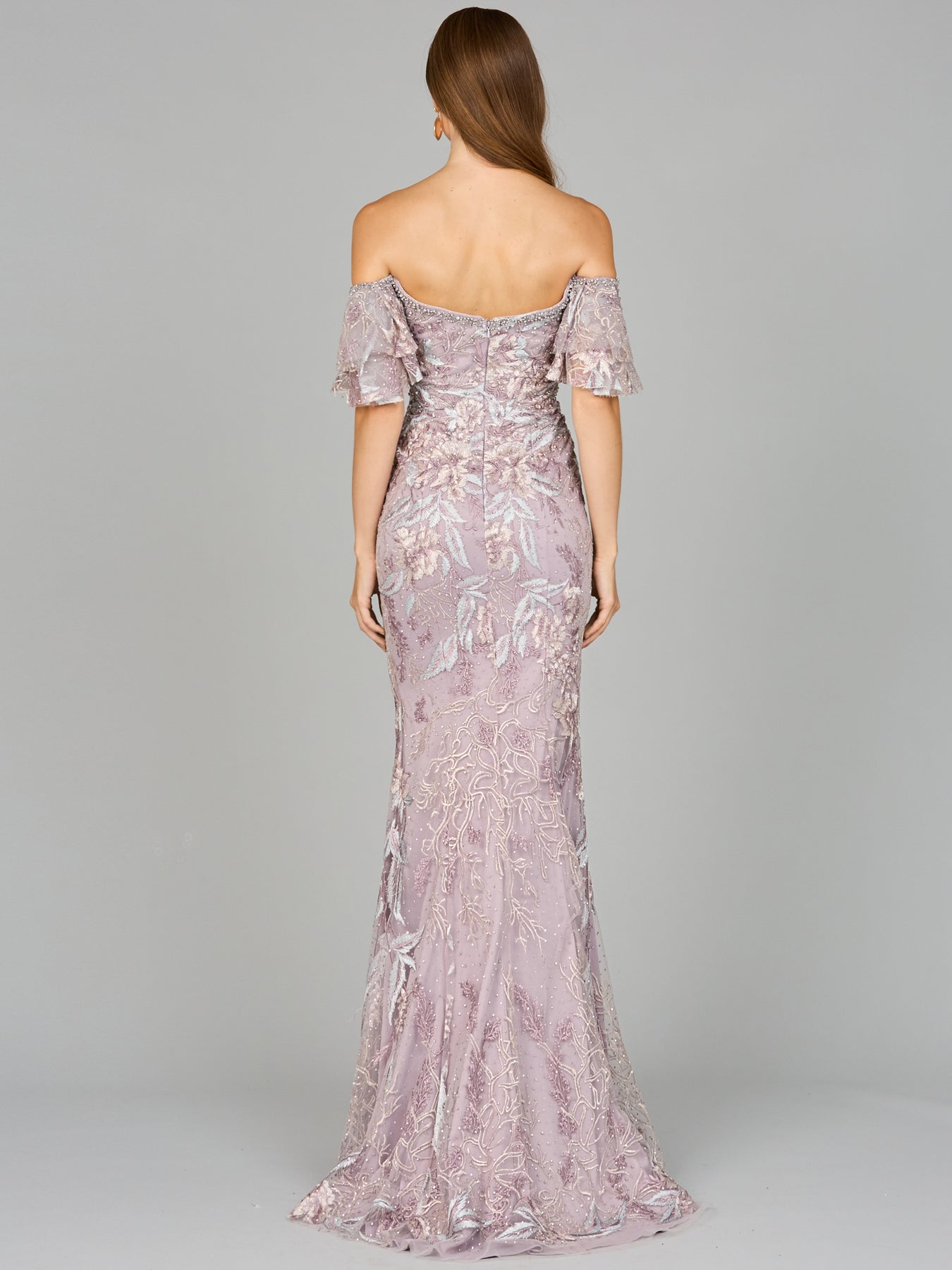 Lara Dresses 29000 Long Mermaid Formal Lace Floral Prom Dress
