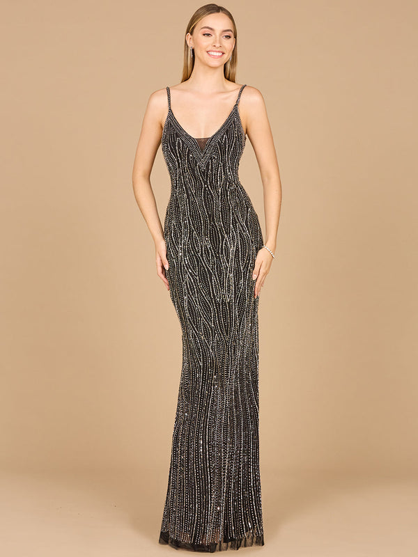 Lara Dresses 29005 Long Formal Beaded Prom Dress