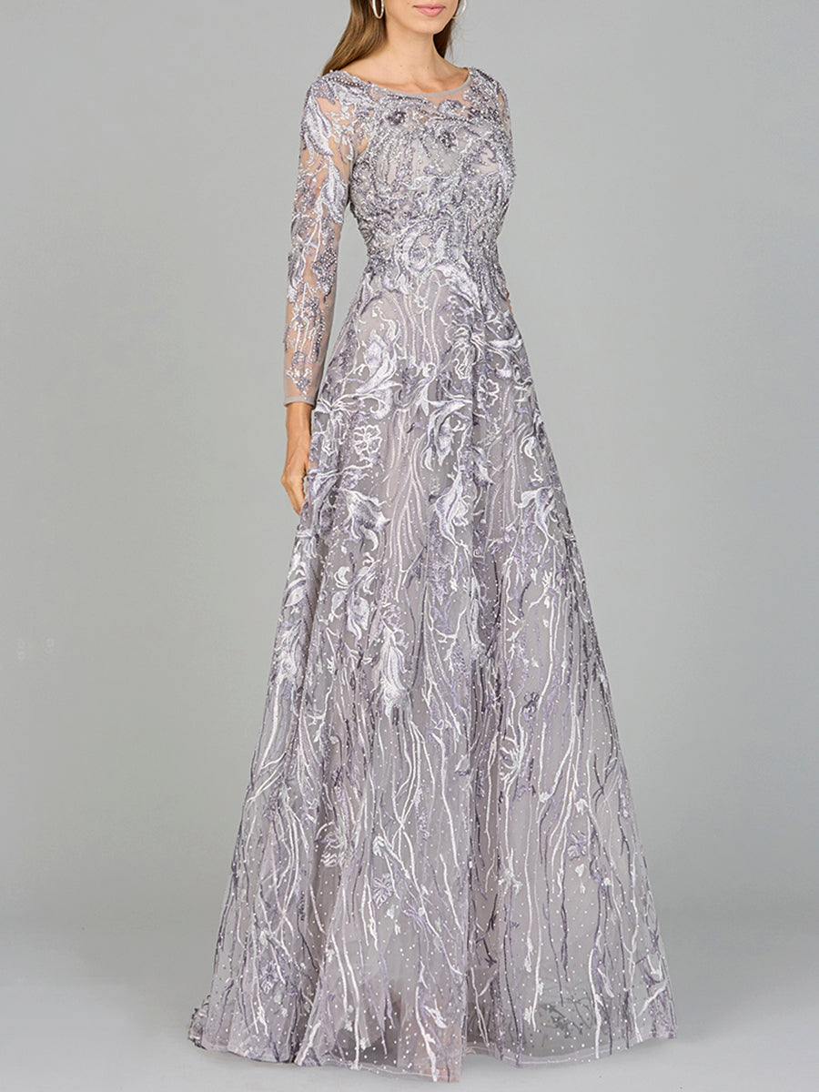 Lara Dresses 29048 Long Formal Modest Lace Mother of the Bride Dress