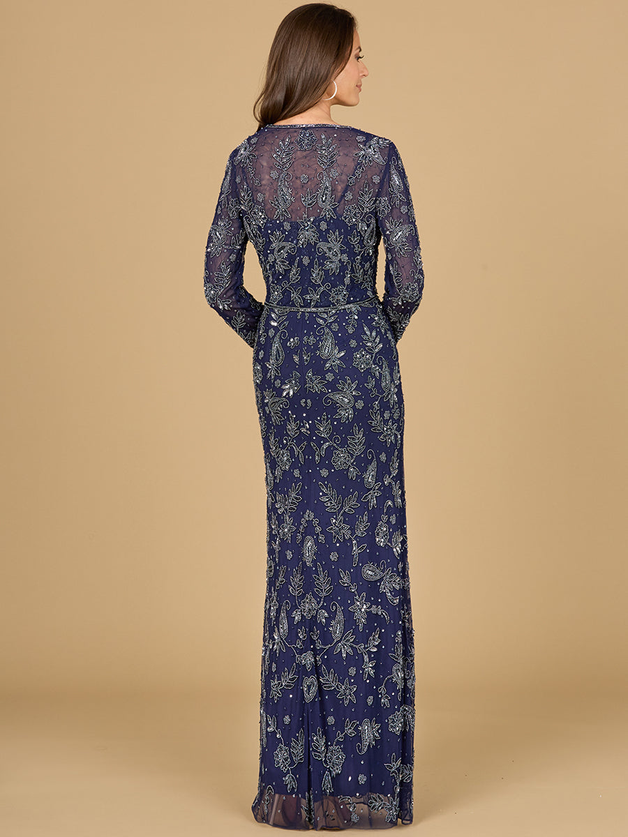 Lara Dresses 29075 Two Piece Long Formal Beaded Jacket Dress