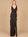 Prom Dresses A Line Long Slit Formal Beaded Prom Dress Black