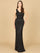 Formal Dresses Beaded Long Formal Fitted Evening Dress Black