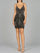 Cocktail Dresses Short Fitted Homecoming Cocktail Dress Black