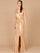 Formal Dresses Fitted Long Formal Metallic Evening Dress Champagne