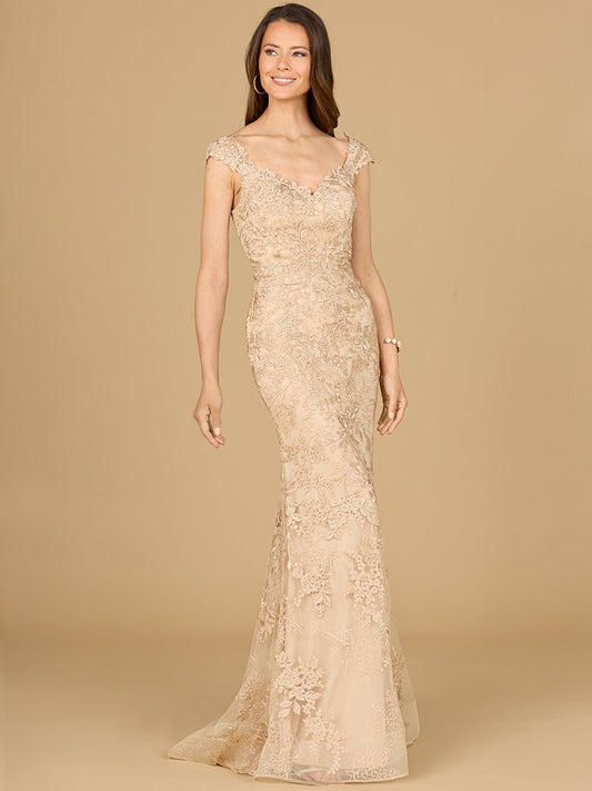 Formal Dresses Long Mermaid Formal Lace Evening Dress Champagne