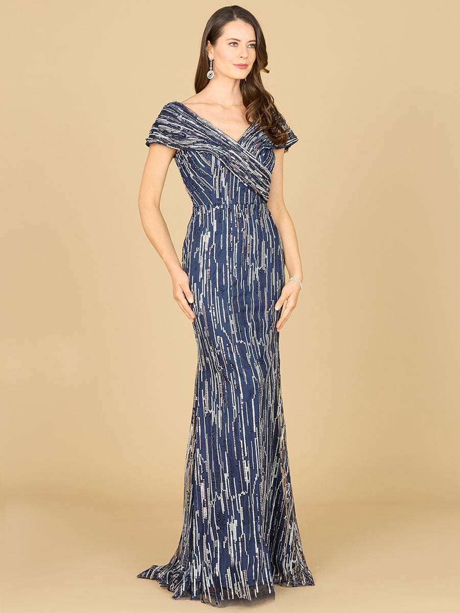 Mother of the Bride Dresses Long Fitted Mother of the Bride Formal Dress Navy