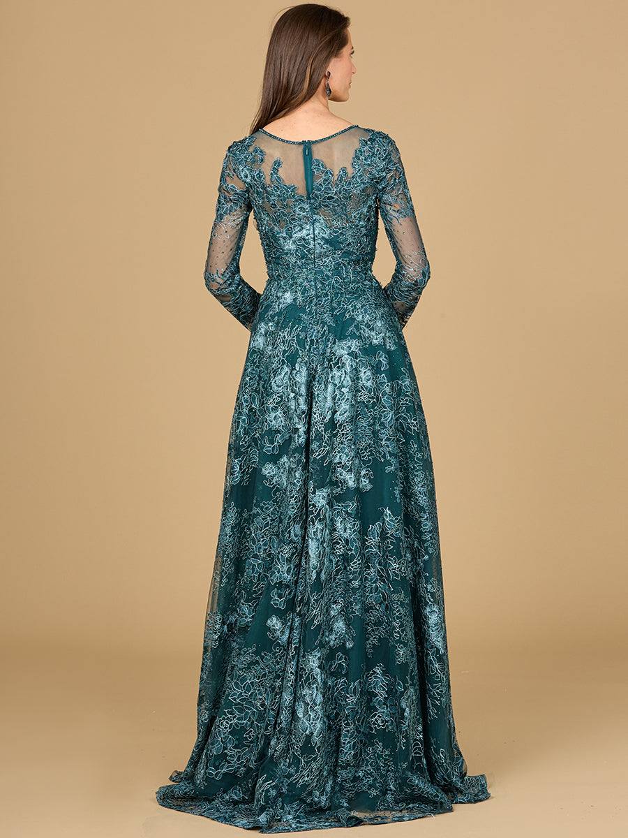 Mother of the Bride Dresses Mother of the Bride Long Sleeve Formal Dress Green