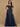 Formal Dresses Long Formal Beaded Overskirt Evening Dress Navy