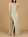 Formal Dresses Long Beaded Formal Glitter Evening Gown Dark Sage