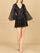 Cocktail Dresses Homecoming Short Beaded Sequin Cocktail Dress  Black