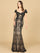 Mother of the Bride Dresses Mermaid Long Mother of the Bride Formal Dress Black/Nude