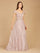 Formal Dresses Long Ball Gown Beaded Lace Evening Gown Antique Rose