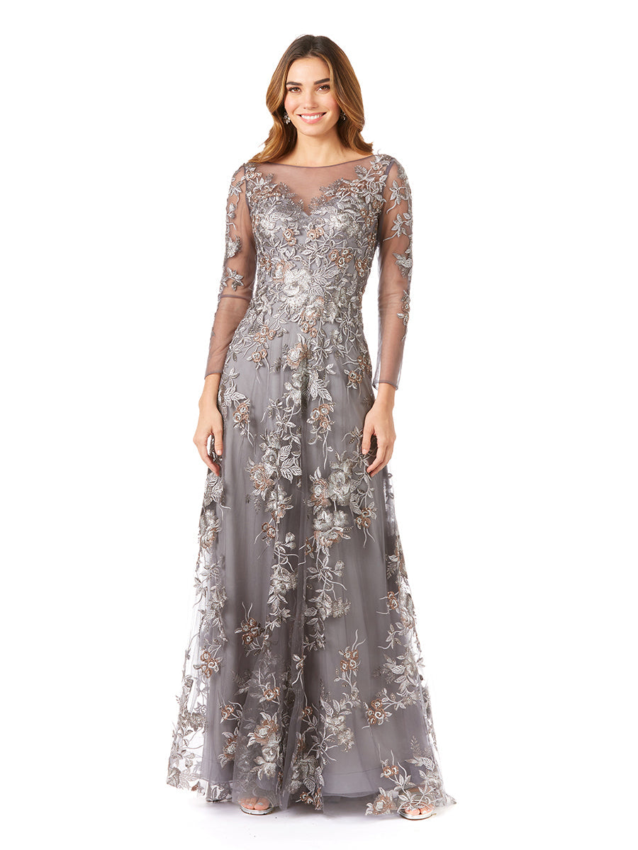 Lara Dresses 29327 Long Ball Gown Pattern Lace Evening Dress