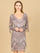 Cocktail Dresses Long Sleeve Beaded Fringe Short Cocktail Dress Lilac