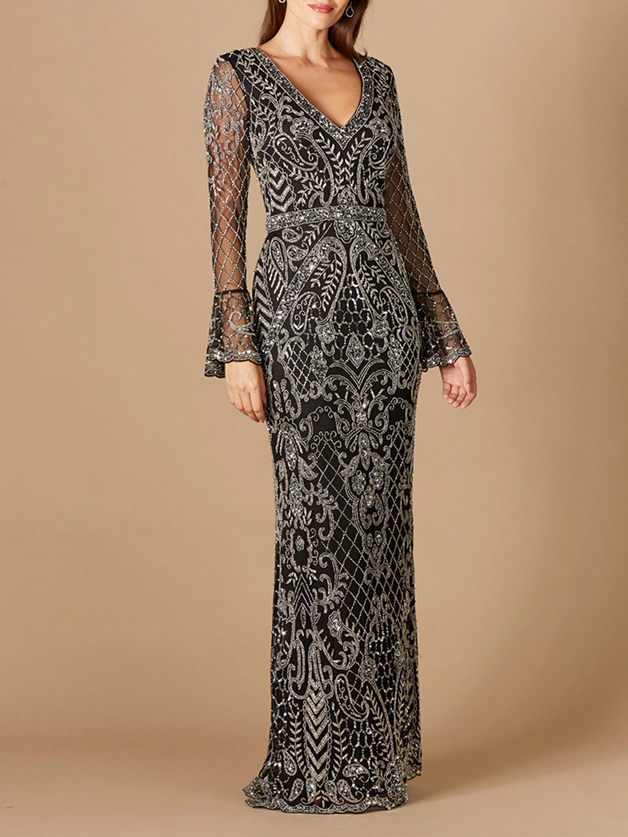 Lara Dresses 29358 Long Mother of the Bride Beaded Formal Pattern Dress