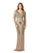 Mother of the Bride Dresses Long Sleeve Mother of the Bride Formal Dress Nude/Multi