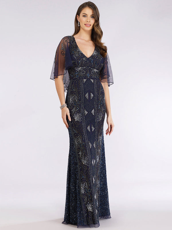 Lara Dresses 29393 Beaded Long Formal Mother of the Bride Dress