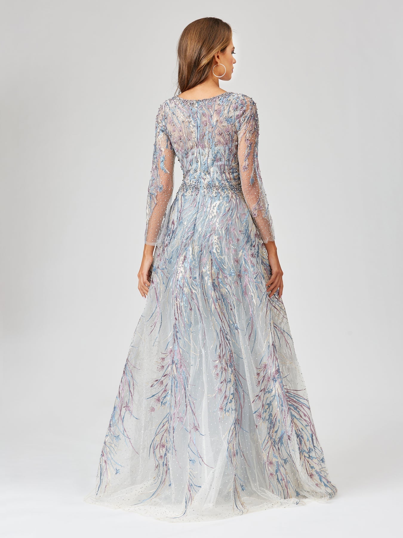 Lara Dresses 29452 Long Overskirt Formal Lace Evening Dress