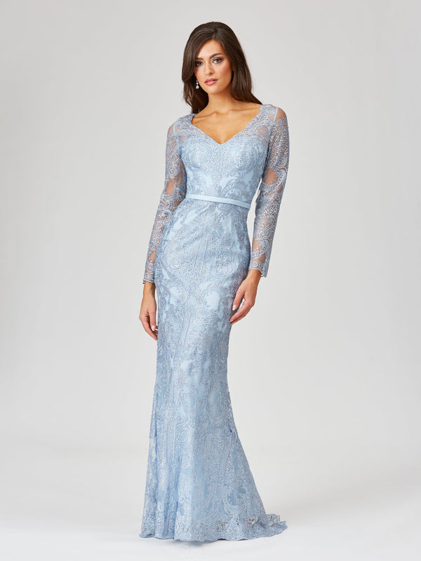 Lara Dresses 29466 Long Formal Mermaid Mother of the Bride Lace Dress
