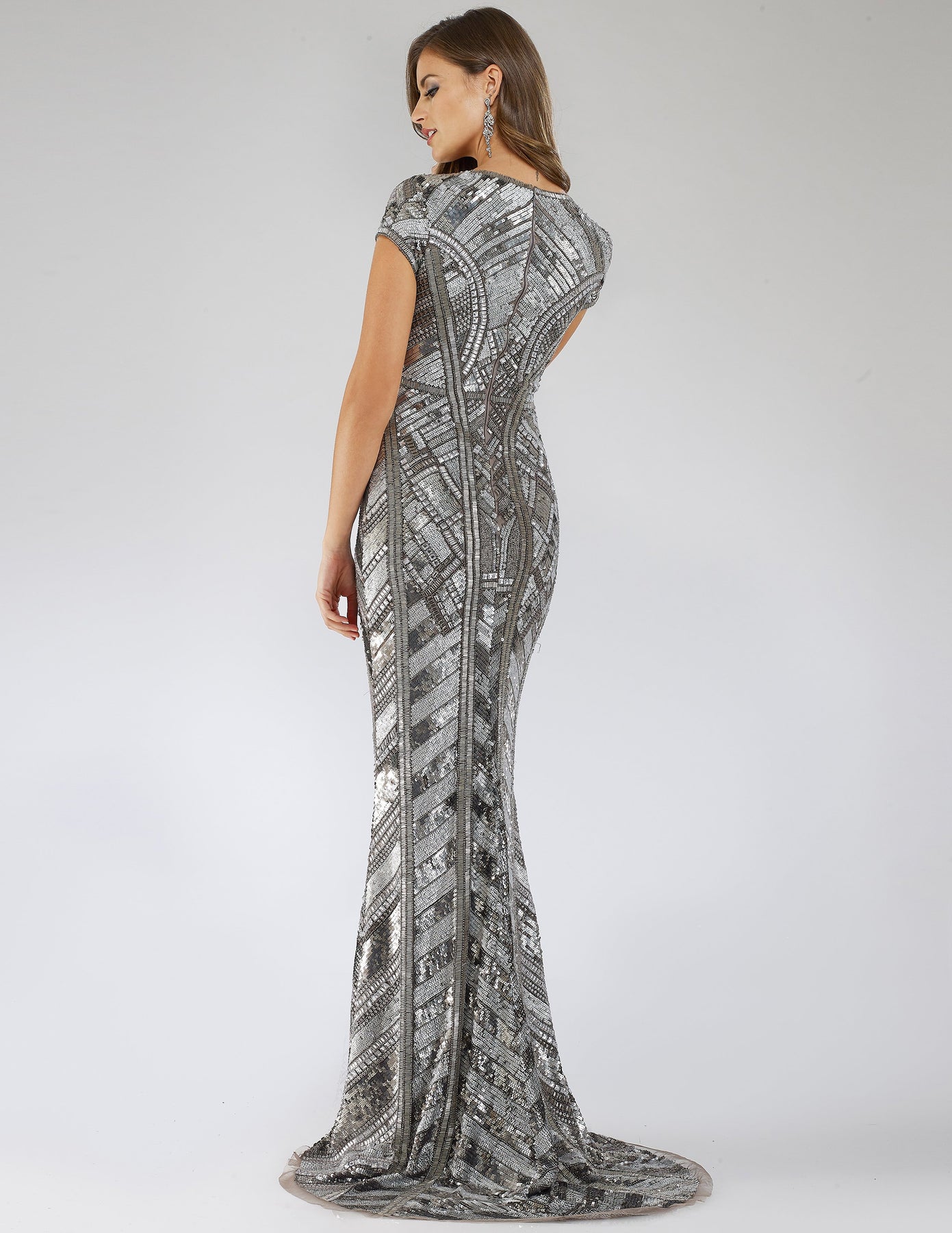 Lara Dresses 29540 Beaded Sequin Long Pattern Evening Formal Dress