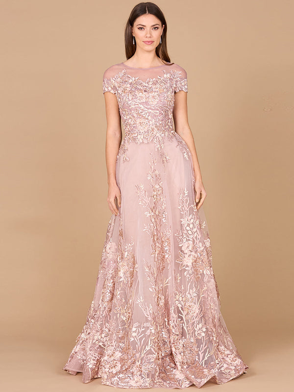 Lara Dresses 29619 Long Floral Print Formal Evening Dress