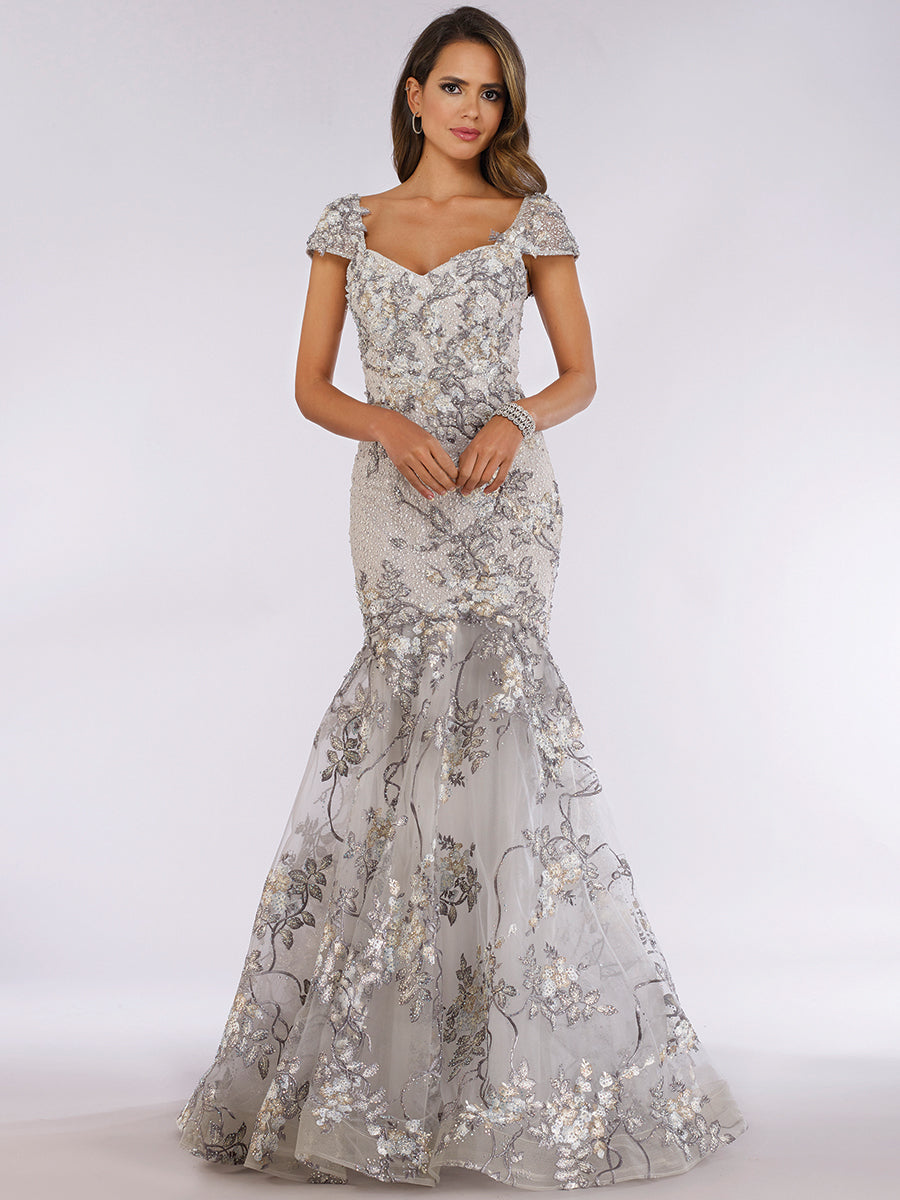 Formal Dresses Fitted Formal Long Mermaid Evening Dress Grey