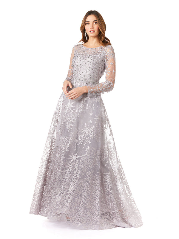 Lara Dresses 29759 Long Formal Lace Evening A Line Dress