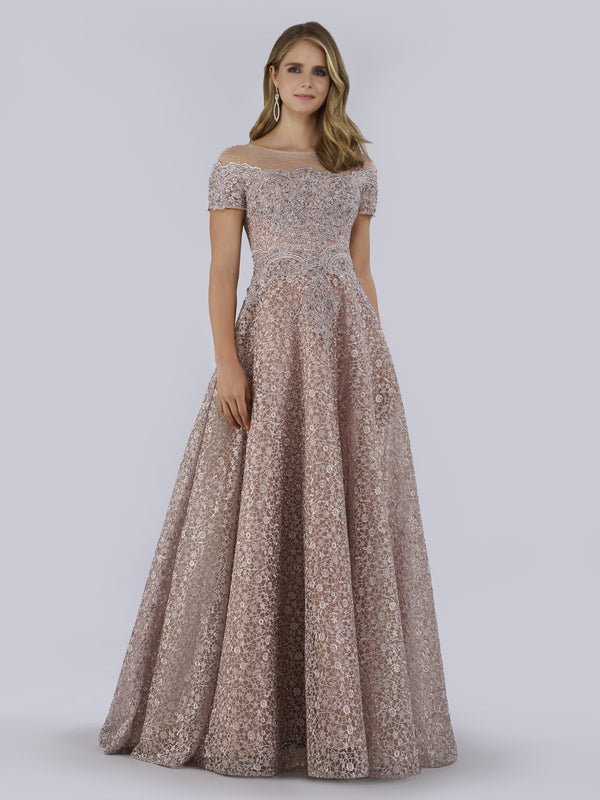 Lara Dresses 29765 Long Lace Ball Gown Formal Evening Dress