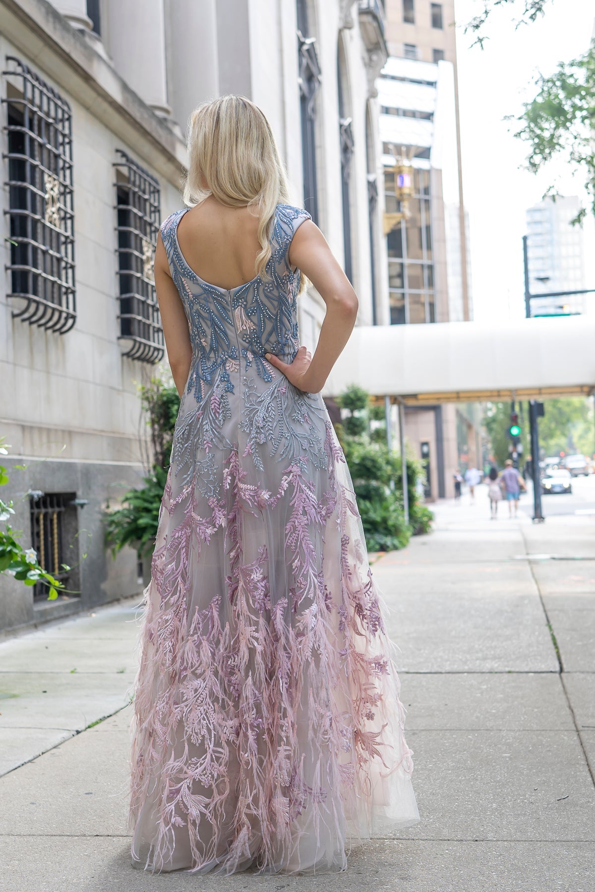 Lara Dresses 29783 Long Lace Applique Evening Formal Dress