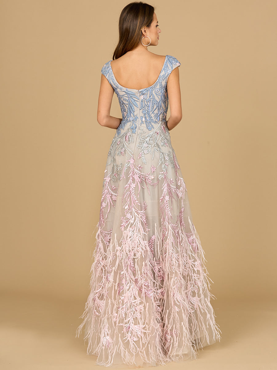Lara Dresses 29783 Long Lace Applique Evening Formal Dress