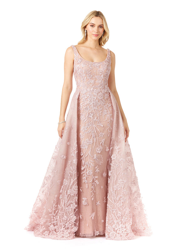 Lara Dresses 29786 Long A Line Overskirt Evening Prom Dress