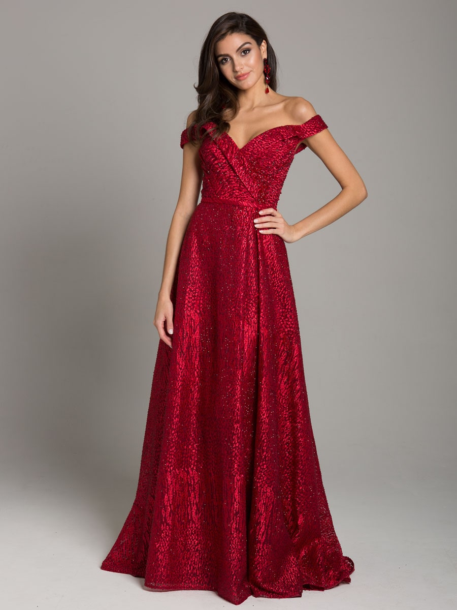Lara Dresses 29349 Formal Long Prom Lace A Line Dress