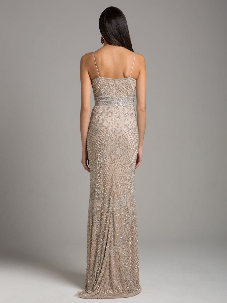 Lara Dresses 29904 Beaded Long Formal Fitted Prom Dress