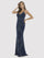 Prom Dresses Long Formal Beaded Fringe Prom Dress Navy