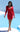Cocktail Dresses Long Sleeve Fitted Short Cocktail Dress Red