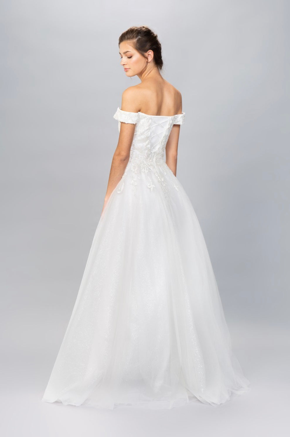 Wedding Dresses Long A Line Wedding Dress Eureka Fashion 9191 Off White