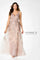 Formal Dresses Long A Line Formal Beaded Applique Overskirt Dress Pink Topaz