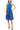 Cocktail Dresses Printed Short Cocktail Knee Length Dress Blue Multi