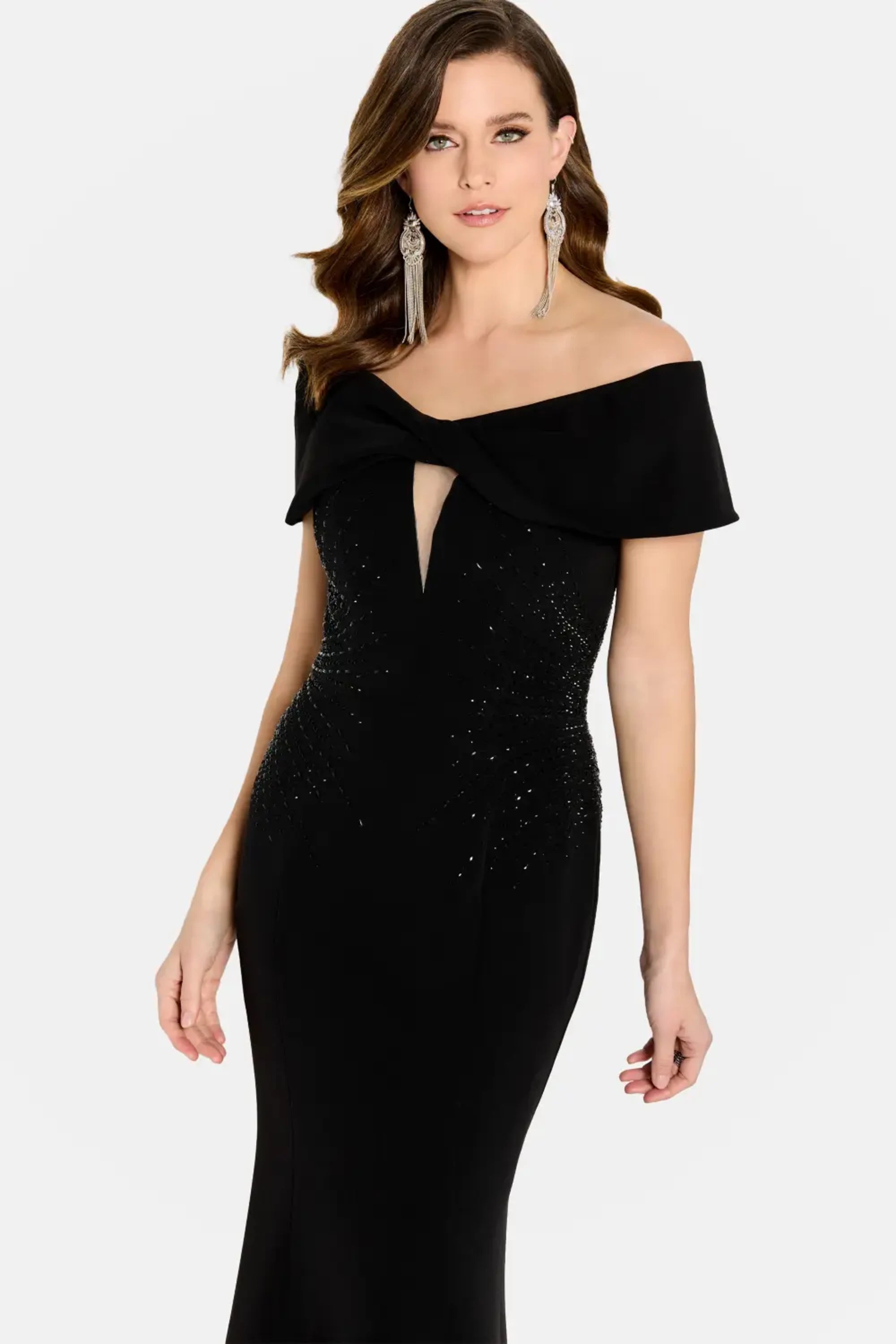 Formal Dresses Fitted Long Formal Evening Dress Black