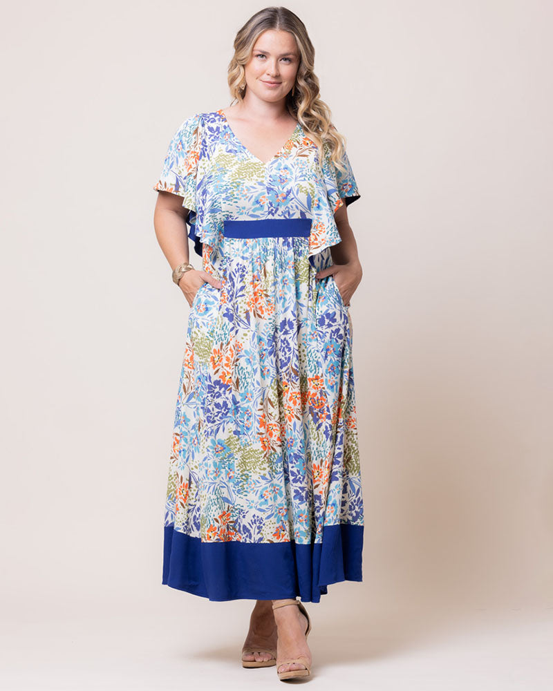 Plus Size Dresses Print Formal Prom Plus Size Long Dress Kiyonna 12242902 Mixed Mosaic Print