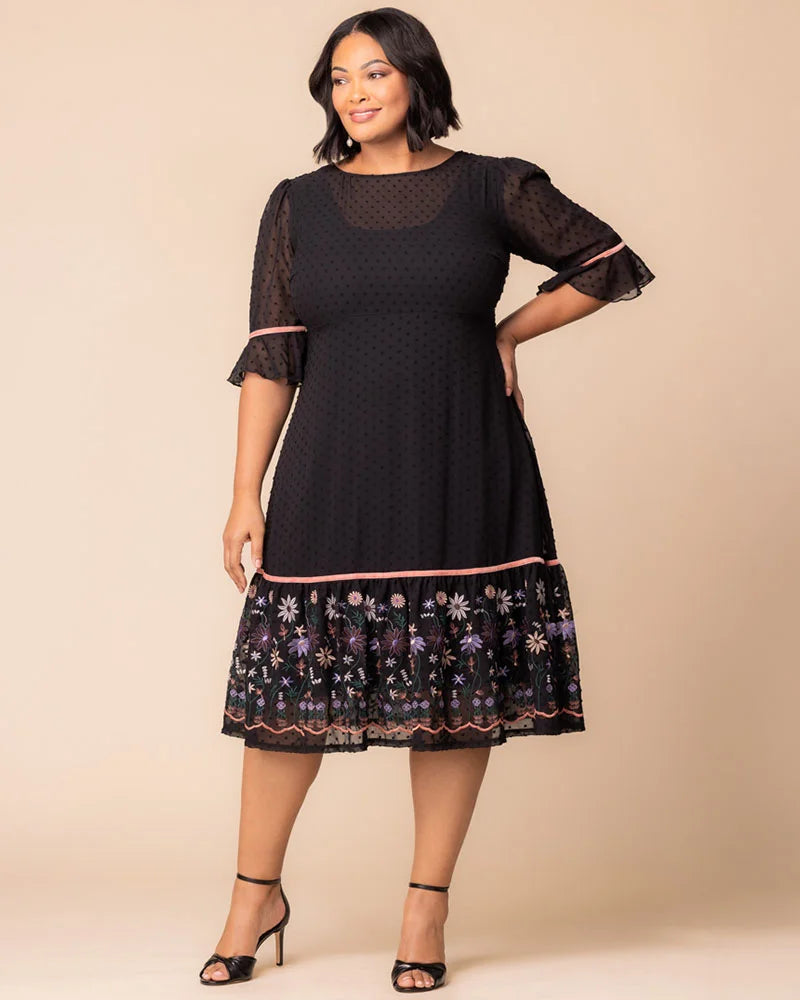 Plus Size Dresses Formal Cocktail Plus Size Midi Dress Kiyonna 12252902 Wildflowers