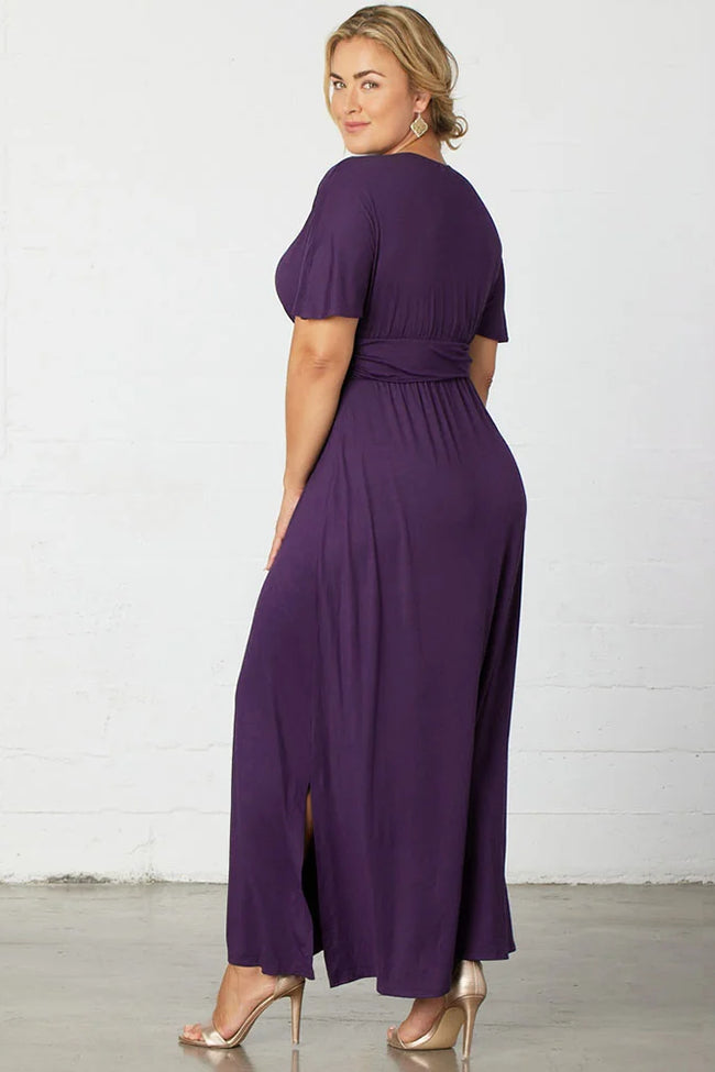 Plus Size Dresses Mother of the Bride Long Formal Plus Size Dress Plum Passion