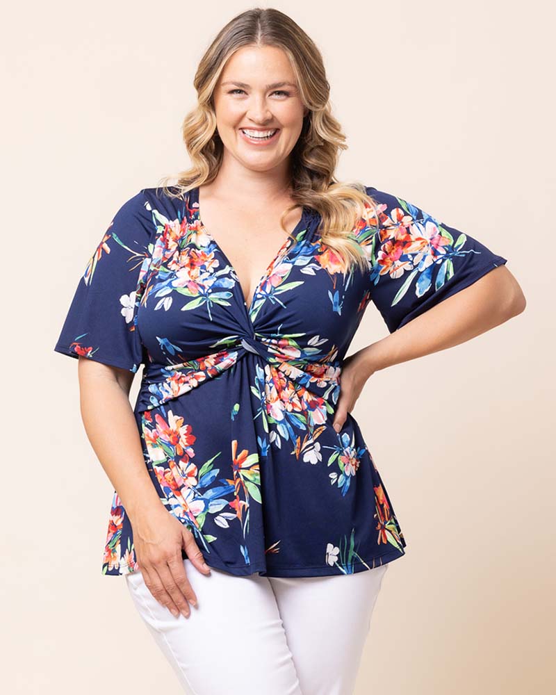Top Formal Evening Top Belize Blooms