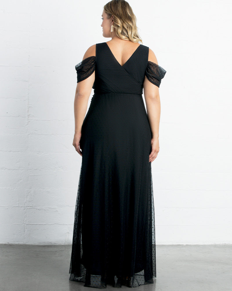 Plus Size Dresses Long A Line Formal Mother of the Bride Plus Size Dress Kiyonna 13212703 Onyx