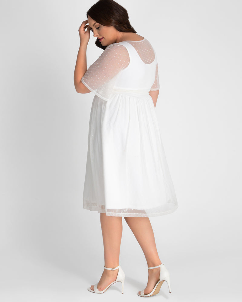Wedding Dresses A Line Short Midi Bridal Wedding Dress Kiyonna 19183601 Ivory