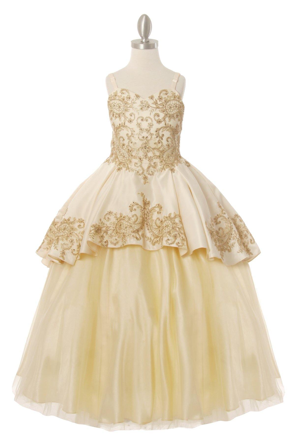 3 Piece Style Ball Gown Flower Girl Dress