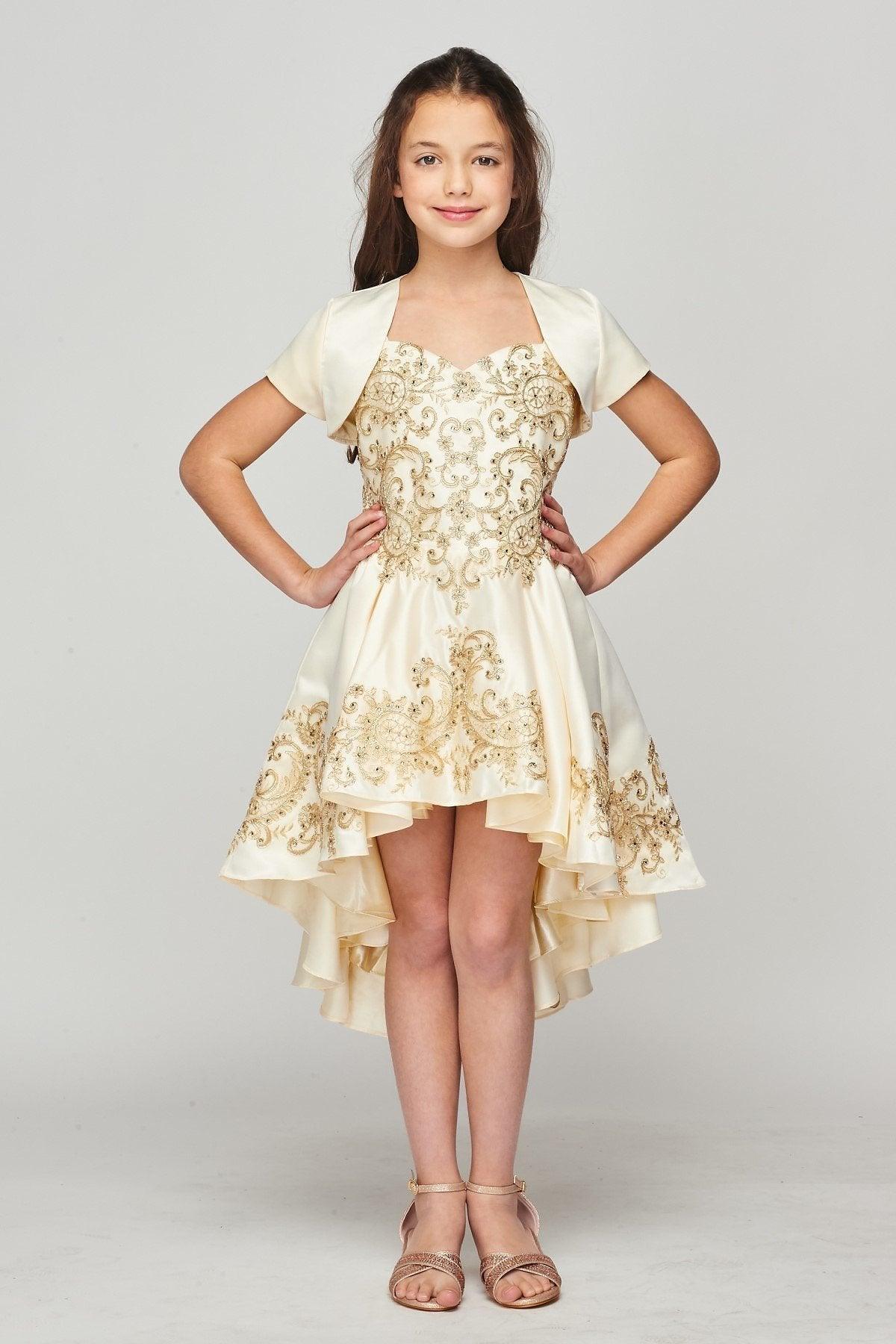 3 Piece Style Ball Gown Flower Girl Dress