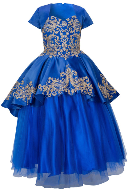 3 Piece Style Ball Gown Flower Girl Dress - The Dress Outlet Cinderella Couture